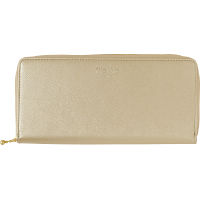 クリオブルー　ラウンドファスナー財布 ゴールド 