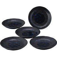 古窯群青　小皿５枚揃