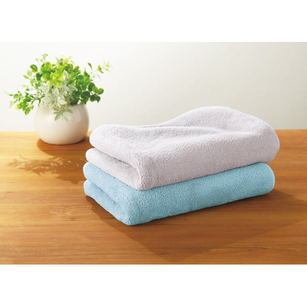 生活時間を確保するタイパタオル　スリムバスタオル２枚セットのサムネイル画像1