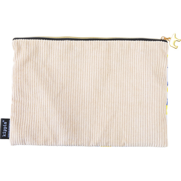 キッピス　バイカラーフラットポーチ ライトグレーのサムネイル画像1