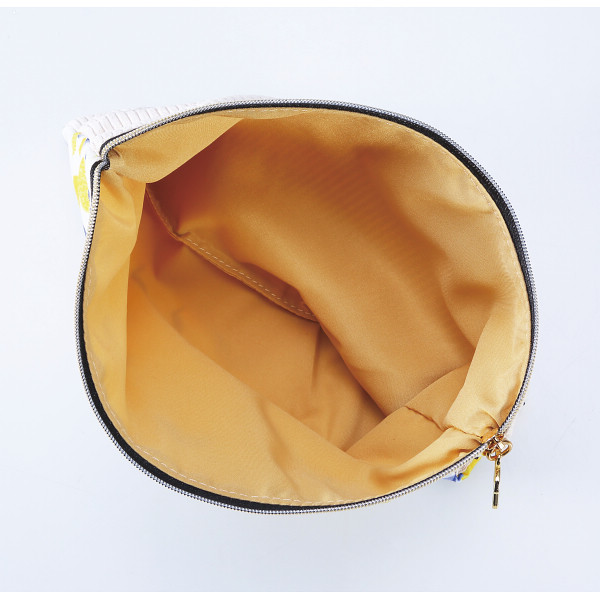 キッピス　バイカラーフラットポーチ ライトグレーのサムネイル画像2