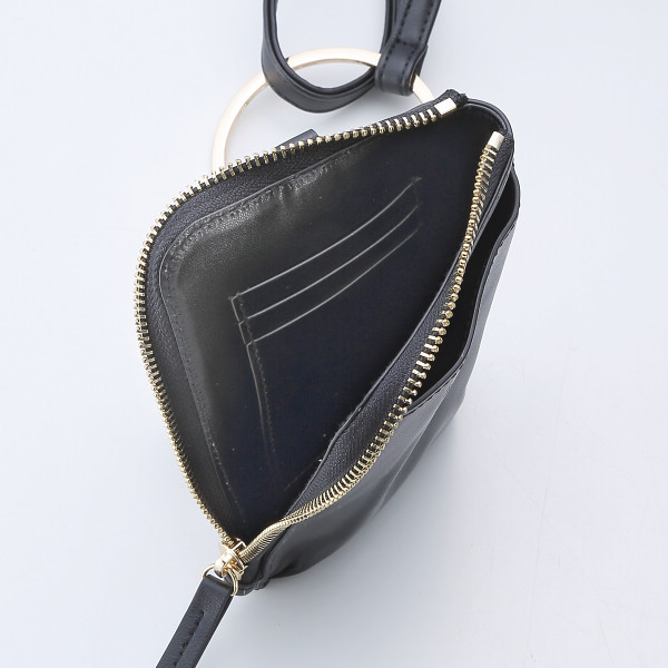 キッピス　２連ショルダーバッグ ブラックのサムネイル画像1