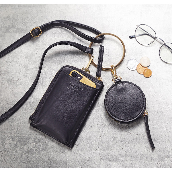 キッピス　２連ショルダーバッグ ブラックのサムネイル画像3