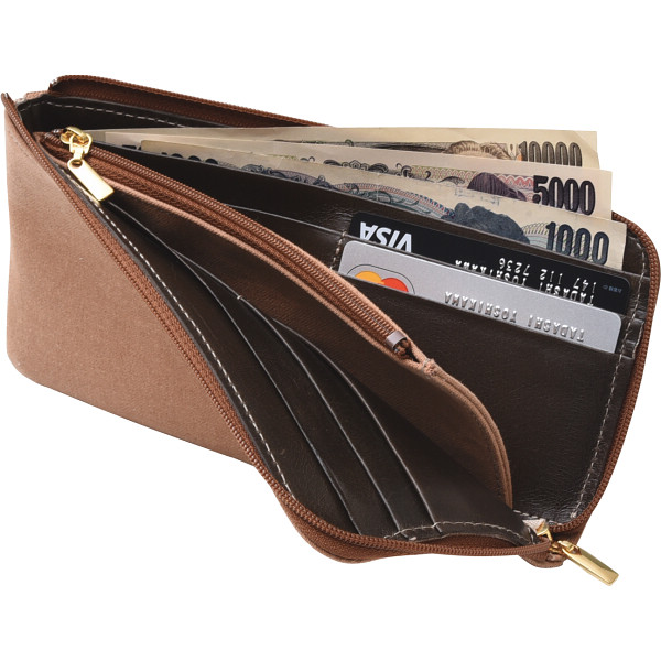 日本製柿渋染長財布のサムネイル画像1