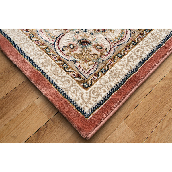 トルコ製ウィルトン織ラグ ローズのサムネイル画像1