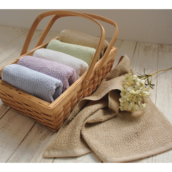 くらし想い　オーガニックコットン　スリムバスタオル５枚セットのサムネイル画像2