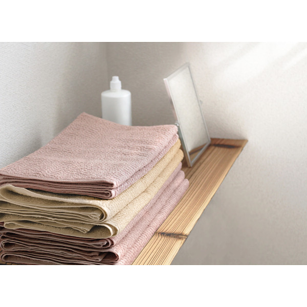 くらし想い　オーガニックコットン　スリムバス・スリムフェイスタオルセットのサムネイル画像1