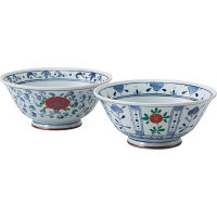 染錦　軽量麺鉢ペア