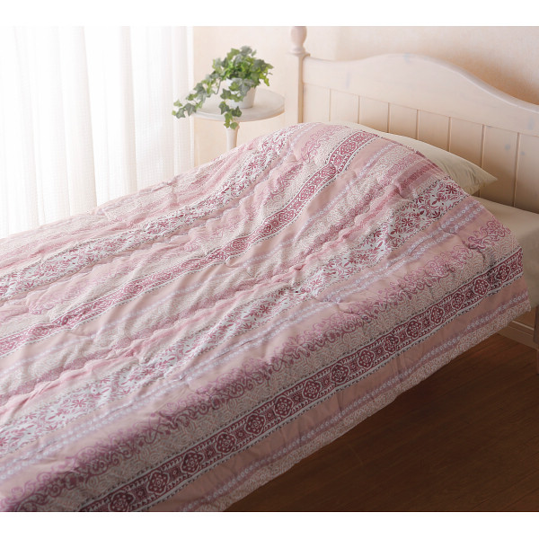 ウール混肌掛けふとん ローズのサムネイル画像1