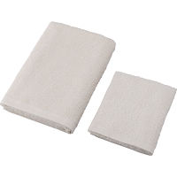 オーガニックコットン　バス・フェイスタオルセット