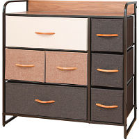 布張りカラーチェスト３段ワイド