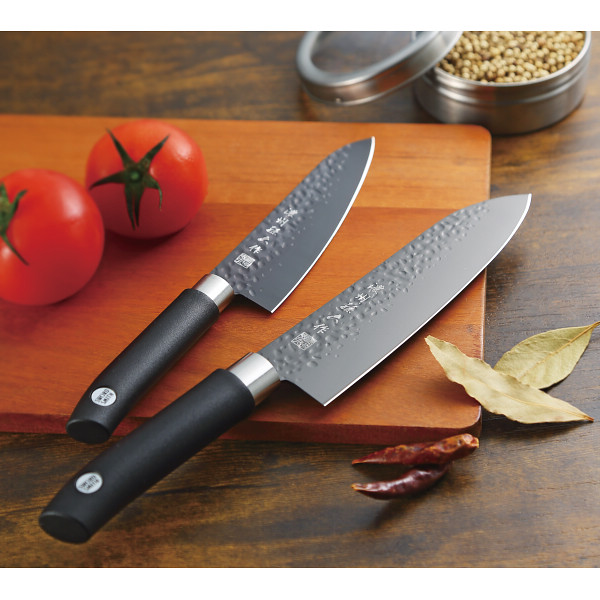 濃州孫六作　黒打和包丁４本セットのサムネイル画像1