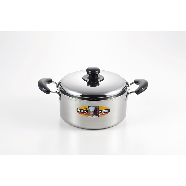 陳建一　ＩＨ対応ステンレス両手鍋（２２ｃｍ）のサムネイル画像1