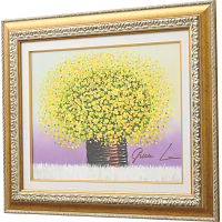 手描き油絵　「黄色のブーケ」