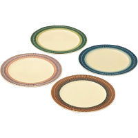 祥風窯　曽根洋司作　カンナ　プレート４枚セット