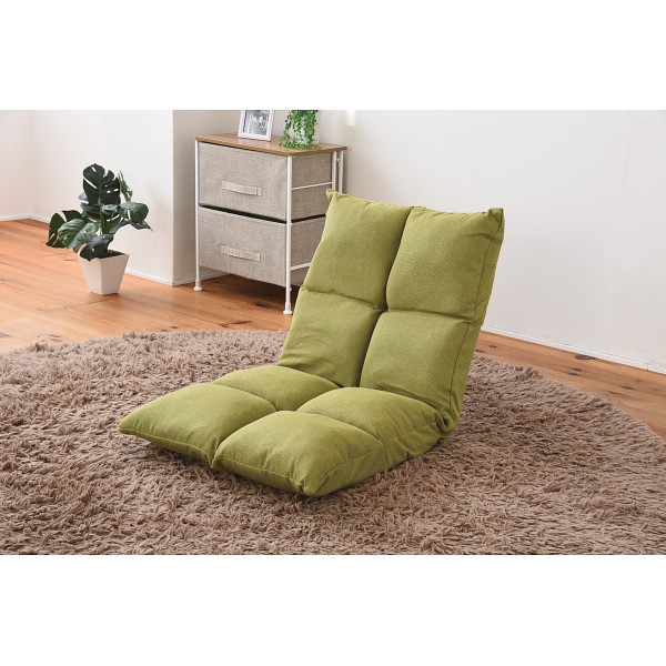 高反発リクライニング座椅子 グリーンのサムネイル画像1