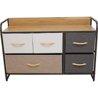 ファブリックチェストワイド２段