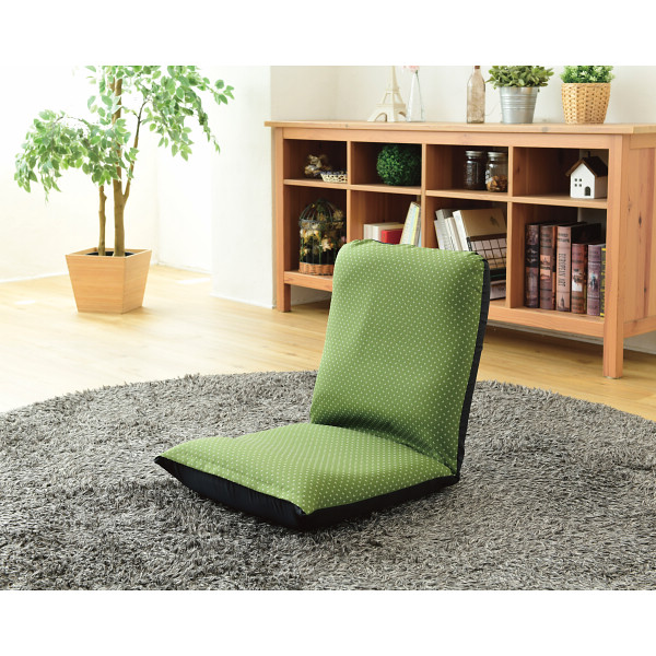 折りたたみ和風座椅子 グリーンのサムネイル画像1