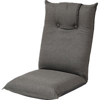 低反発折りたたみ座椅子 グレー 