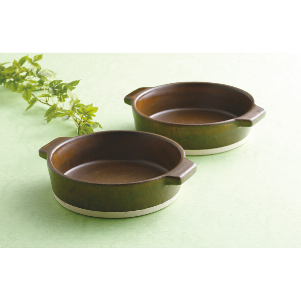 信楽焼　ハングアウト　２１ｃｍグリル鍋５個のサムネイル画像1