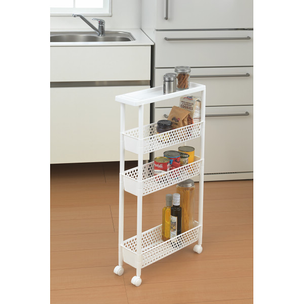 スーパースリムワゴンラック４段のサムネイル画像1