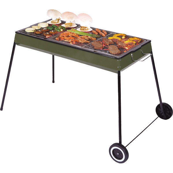 片付け簡単バーベキューコンロキャスター付きのサムネイル画像1