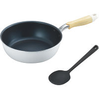 ナチュラプラス　ＩＨ対応深型フライパン（２２ｃｍ）シリコンスプーン付