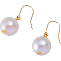１８金　花珠あこや本真珠フックピアス