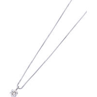 プラチナＶＳ０．１ｃｔダイヤペンダント（鑑定書付） あずきチェーン 