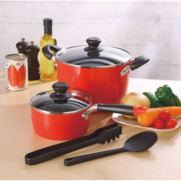 ルピア　ＩＨ対応アルミ鍋５点セットのサムネイル画像1