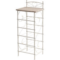 ヴィンテージ風　スリッパラック（棚式） ヴィンテージホワイト 