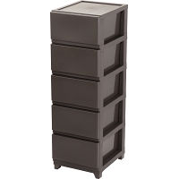 マットな質感の収納チェスト（５段４個組）