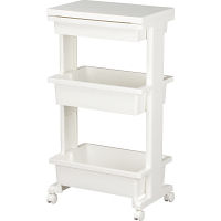 引出し付き木天板テーブルワゴン