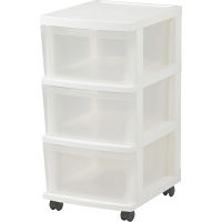 フラット天板収納チェスト３段