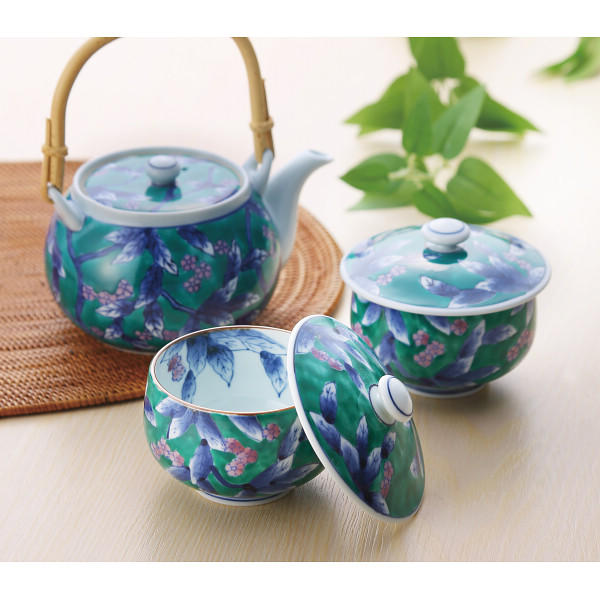 伊万里焼　山桜　番茶器揃のサムネイル画像1