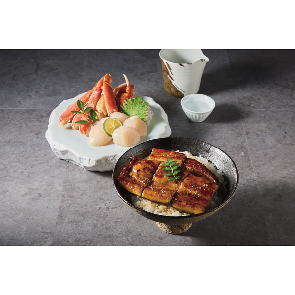 ずわいがにとうなぎとほたてセット（計１．３ｋｇ）のサムネイル画像1