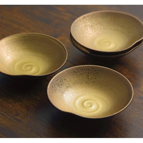 波佐見焼　小鉢ゴールド５個セットのサムネイル画像1