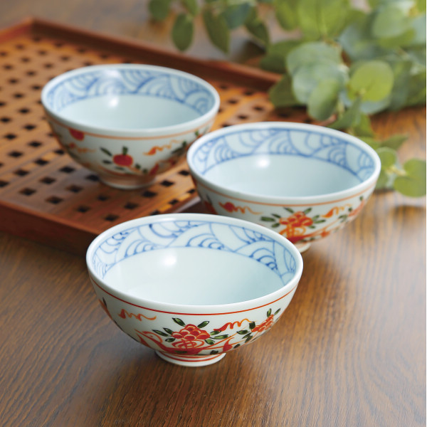 波佐見焼　古伊万里写し絵　茶漬揃のサムネイル画像1