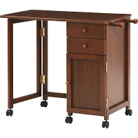 折りたたみデスク ブラウン 