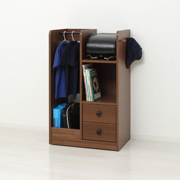 ランドセルハンガーラック（キャスター付） ブラウンのサムネイル画像1