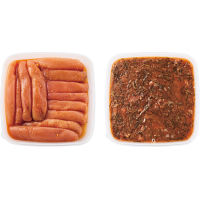 北海道産助惣鱈の卵使用　博多辛子明太子柚子風味と昆布明太