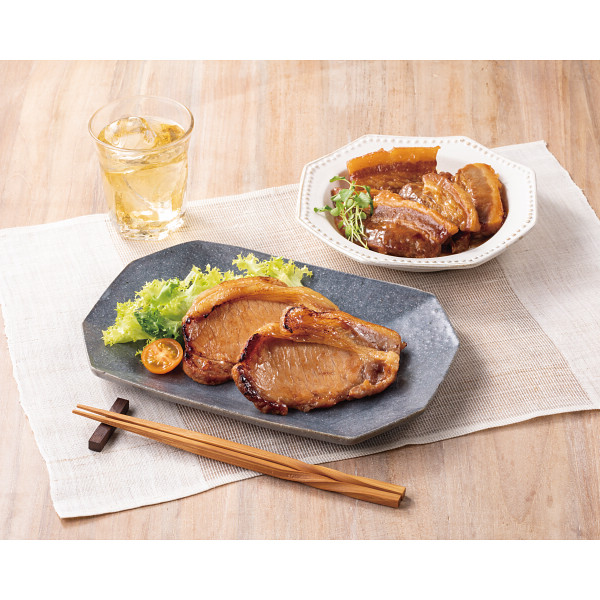 黒豚角煮＆ロース味噌漬セットのサムネイル画像1