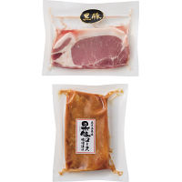 鹿児島県産黒豚ロース肉のステーキ＆味噌漬