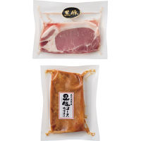 鹿児島県産黒豚ロース肉のステーキ＆味噌漬