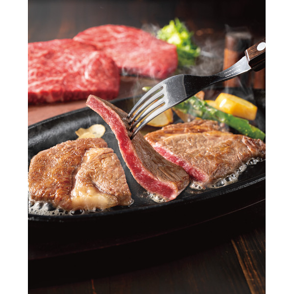 青葉牛　モモ・ロース　ステーキ味くらべ（計４１０ｇ）のサムネイル画像1