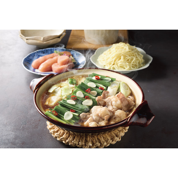 無着色辛子明太子（８００ｇ）・博多もつ鍋（あごだし醤油味）セットのサムネイル画像1