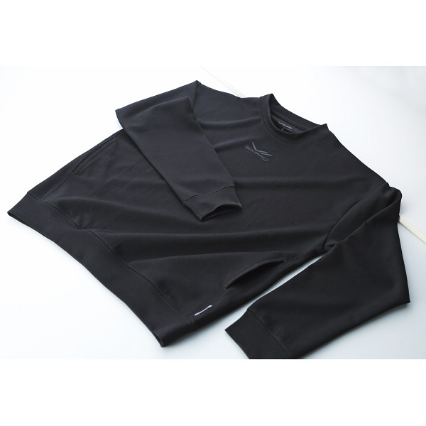 シックスパッド　リカバリーウェア　クルーネック Ｍサイズ／ブラックのサムネイル画像1