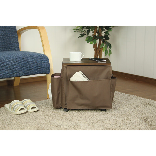 テーブルワゴン ダークブラウンのサムネイル画像1