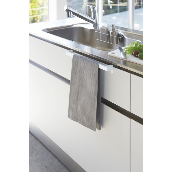 キッチンタオルハンガーバー　ワイド ホワイトのサムネイル画像1