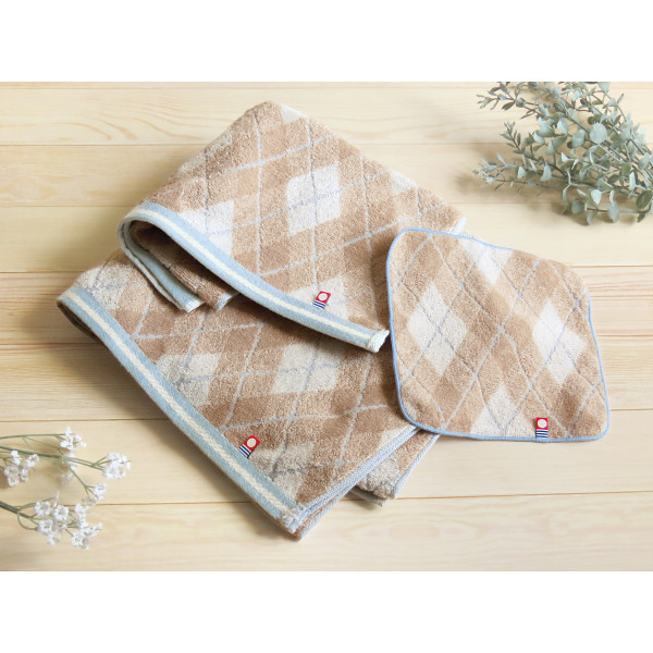 今治スイート＆チェック　フェイス・ミニタオルセットのサムネイル画像1